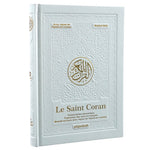 Le Saint Coran - Transcription Phonétique - Blanc Doré 16x21,5cm