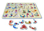 Puzzle Pédagogique En Bois Des 28 Lettres