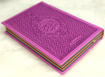 Le Coran Arc-en-ciel version arabe (Lecture Hafs) - Couverture couleur Mauve de luxe