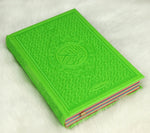 Le Coran Arc-en-ciel version arabe (Lecture Hafs) - Couverture couleur Vert clair de luxe