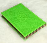 Le Coran Arc-en-ciel version arabe (Lecture Hafs) - Couverture couleur Vert clair de luxe