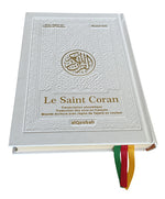 Le Saint Coran - Transcription Phonétique - Blanc Doré 16x21,5cm
