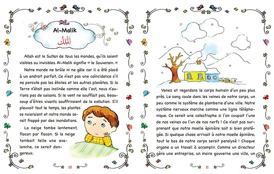 Les 99 Noms d'Allah Édition Luxe Grand Format Cartonné pour Enfants