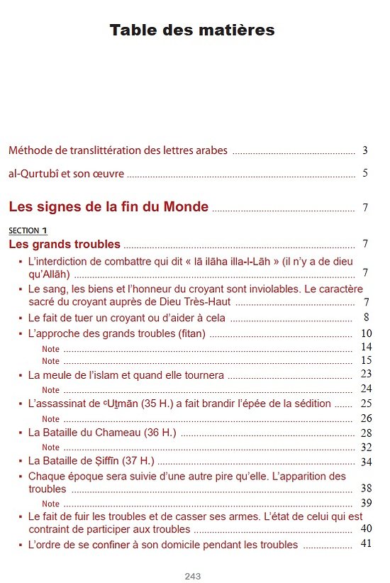 Les Signes de la Fin du Monde - Signes Mineurs et Majeurs de l'Heure