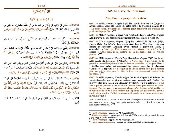 Al-Muwatta' De L'imâm Mâlik Ibn Anas Bilingue Français-Arabe