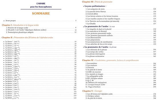Livre et CD Audio L'arabe pour les Francophones Niveaux Débutant et Intermédiaire